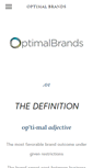 Mobile Screenshot of optimalbrands.com